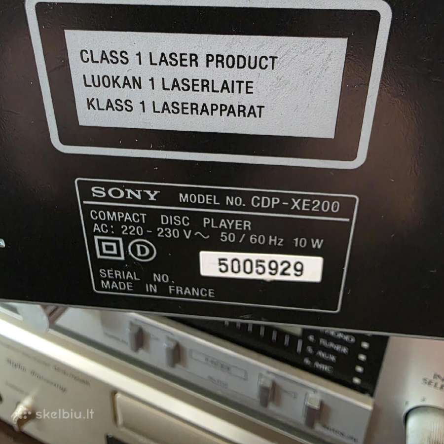 Sony Cdp-xe200 - nuotraukos Nr. 10
