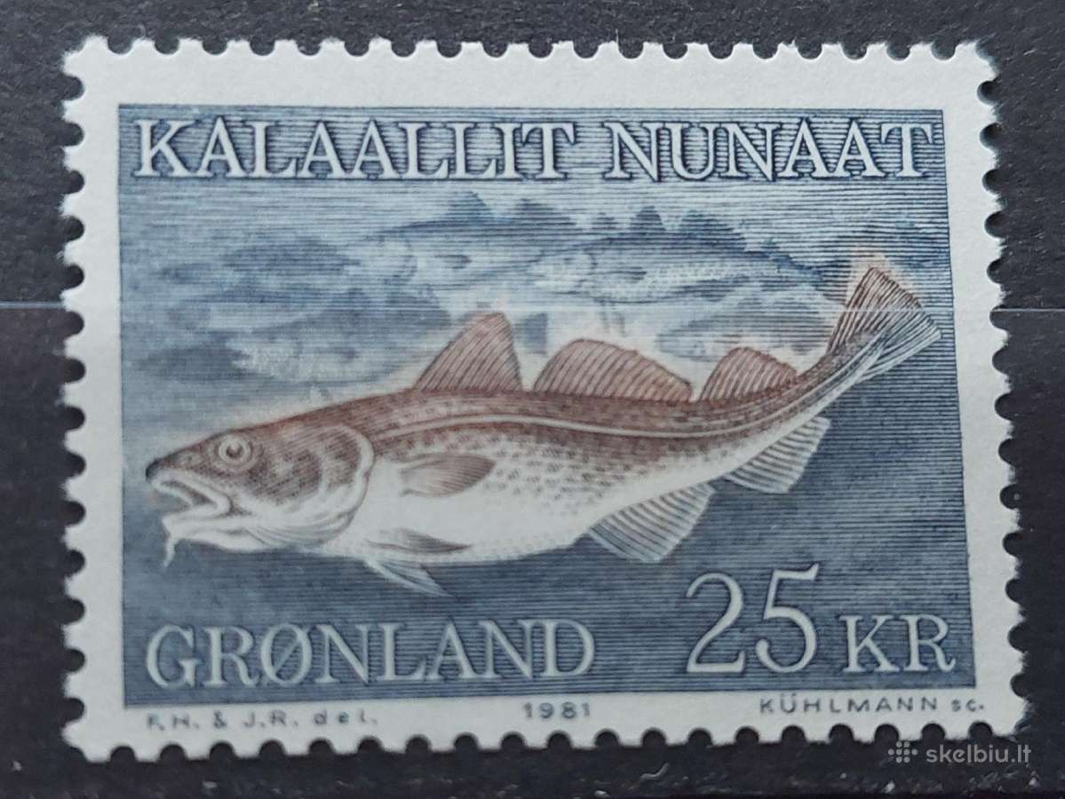 Grenlandija 1981 žuvis, švarus, Michel 129