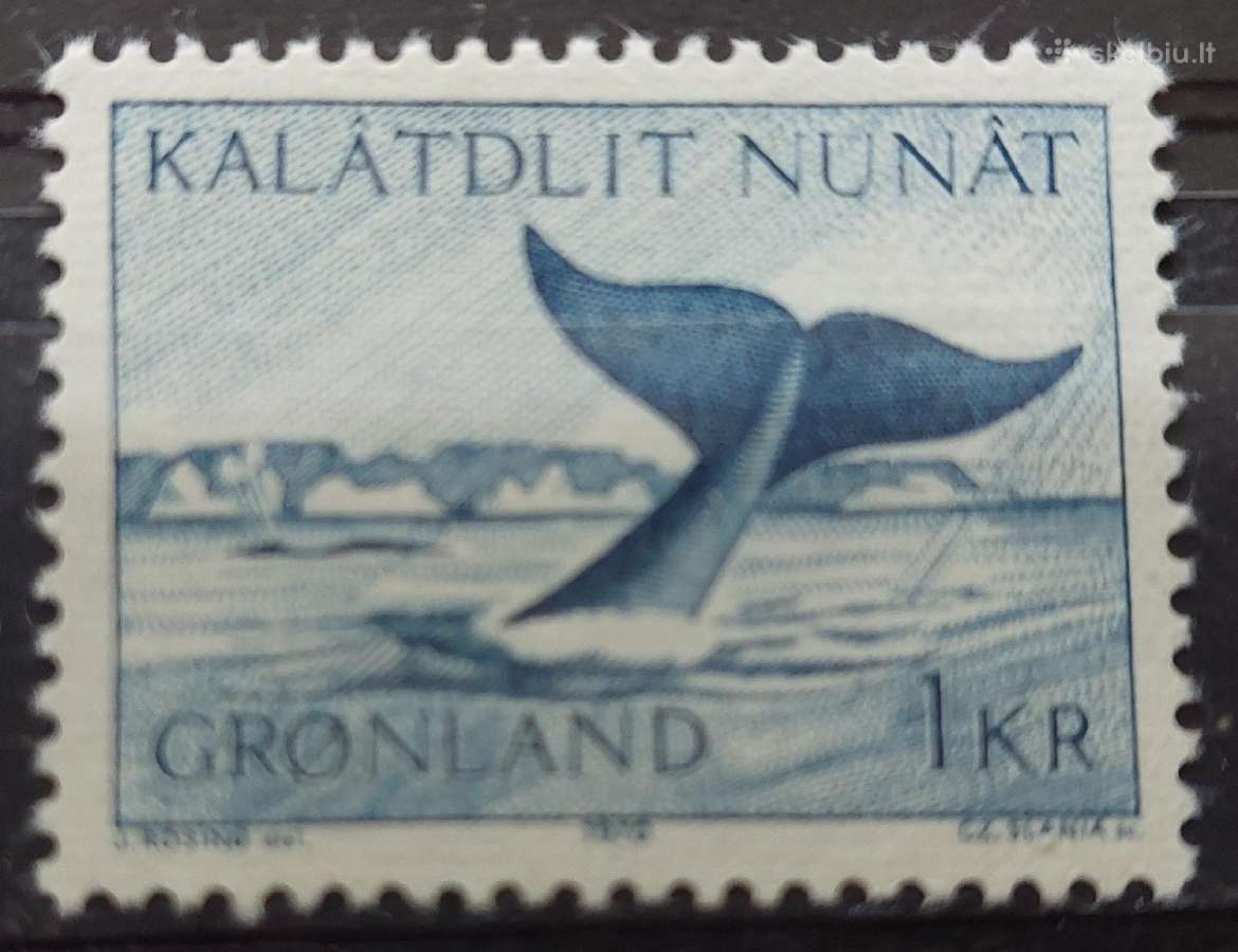 Grenlandija 1970 žuvis, švarus, Michel 92