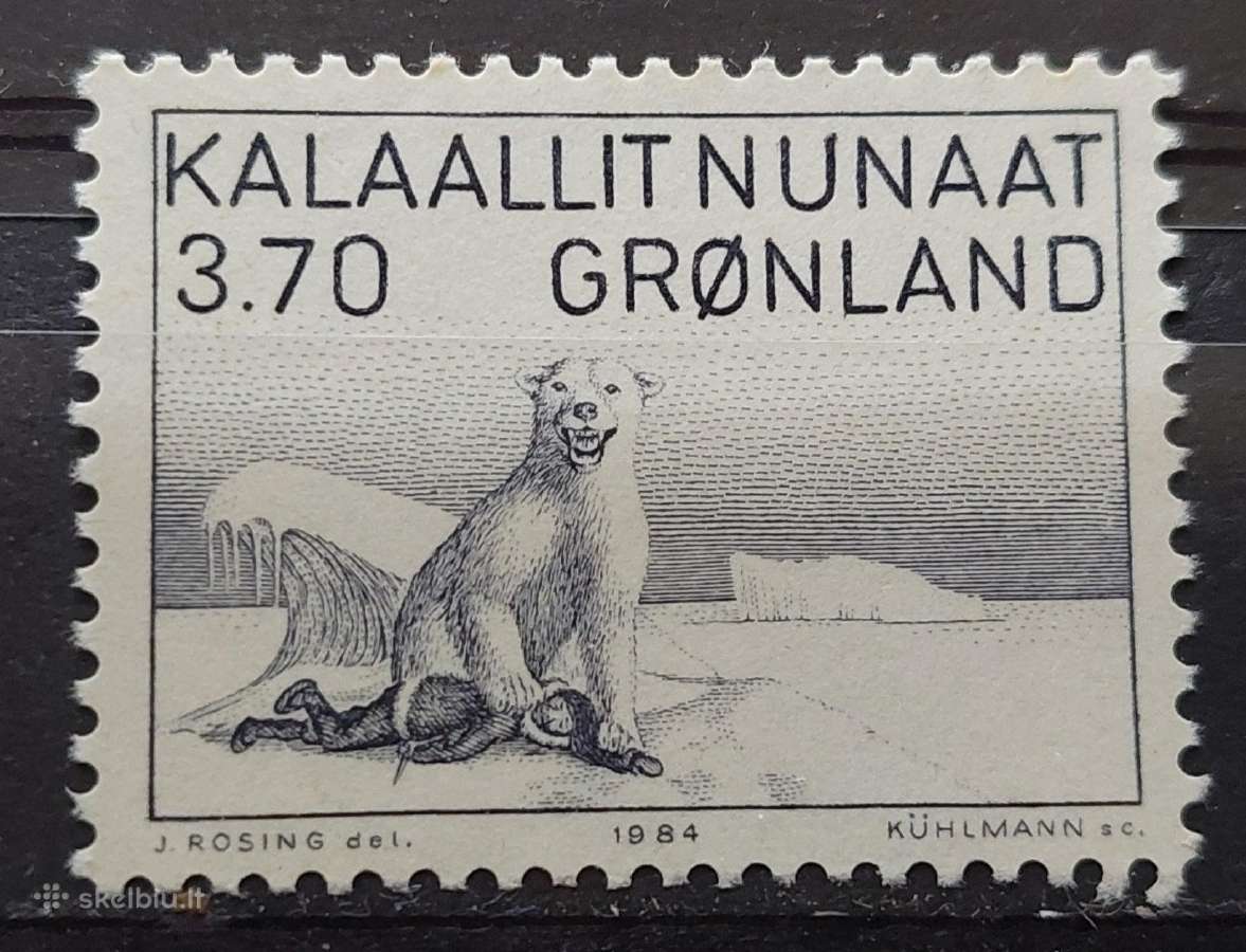 Grenlandija 1984 lokys, švarus, Michel 147