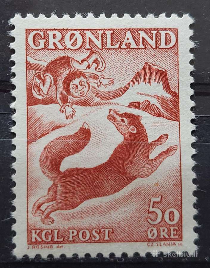 Grenlandija 1966 legendos, švarus, Michel 66