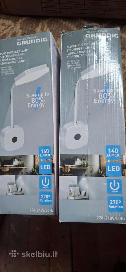 Kištukinė Naktinė skaitymo LED lempa.