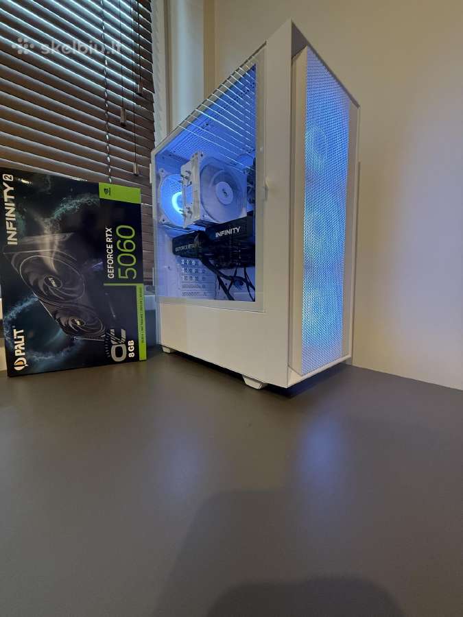 Akcija ryzen 5 rtx 5060 16gb RAM PVM sf garantija