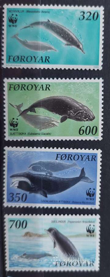 Farerų salos Wwf1990 banginiai, švarus, Michel 200