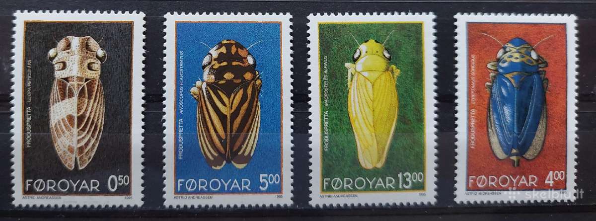 Farerų salos 1995 vabzdžiai, švarus, Michel 272-27