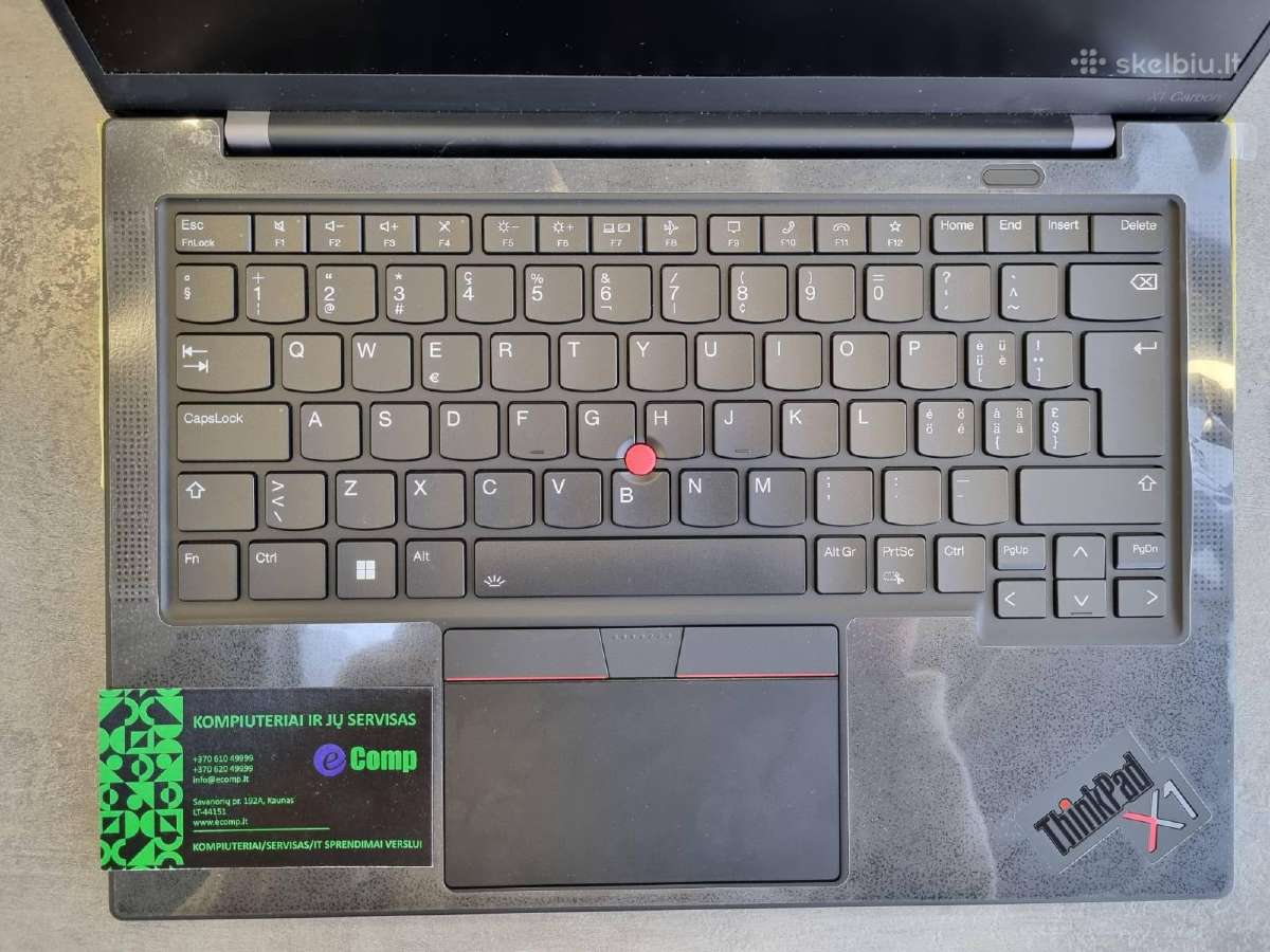 Lenovo X1 Carbon 11 i5-1345u/16/256/14wux/touch - nuotraukos Nr. 2