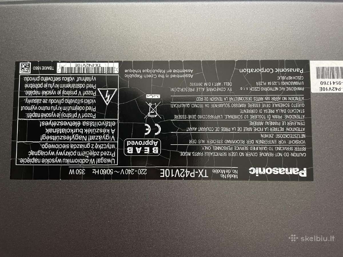 Televizorius Panasonic - nuotraukos Nr. 2