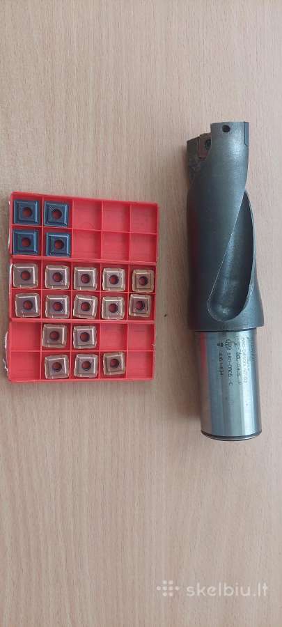 45mm sandvik grąžtas su plokštelėm