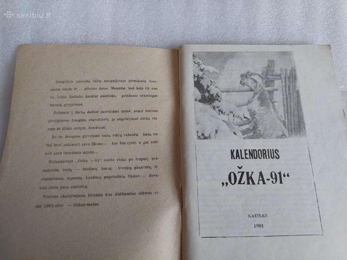 Kalendorius "ožka-91" - nuotraukos Nr. 2