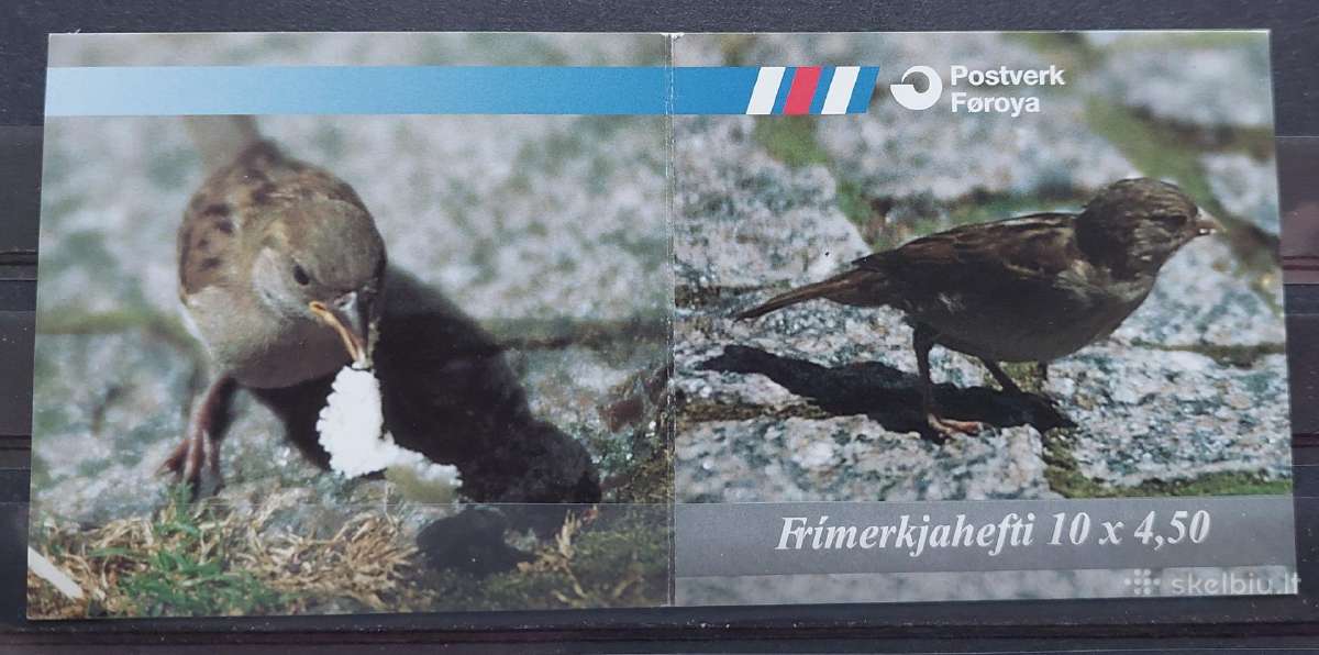 Farerų salos 1999 paukščiai, švarus,bukletas Miche - nuotraukos Nr. 2
