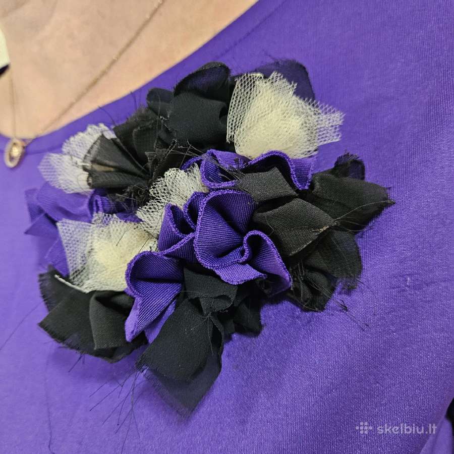 Violetinė suknelė siūta pagal užsakymą - nuotraukos Nr. 2