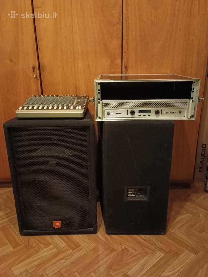 Koloneles Jbl Jrx-100 + Crown + mixeris + laidai