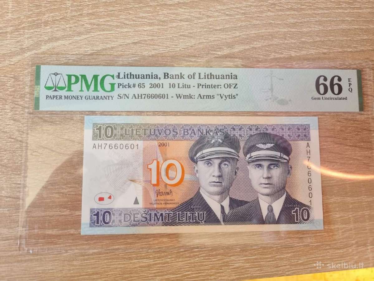 Banknotai 2 Litai ir 10 litų - nuotraukos Nr. 24
