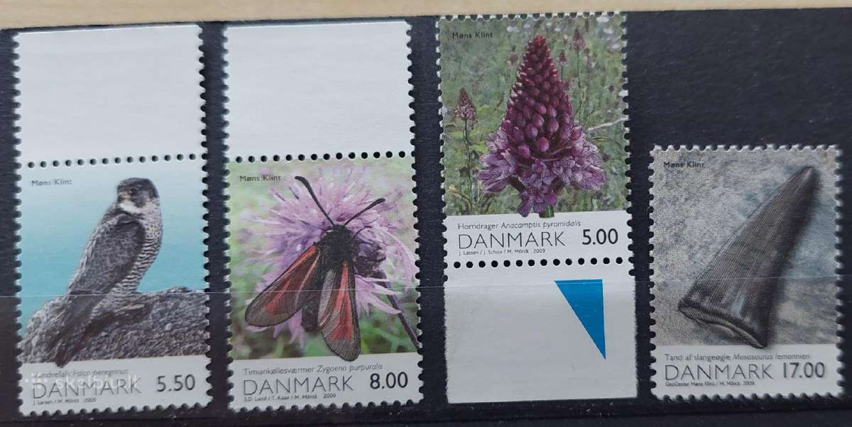 Danija 2009 fauna, švarus, Michel 1524-1527