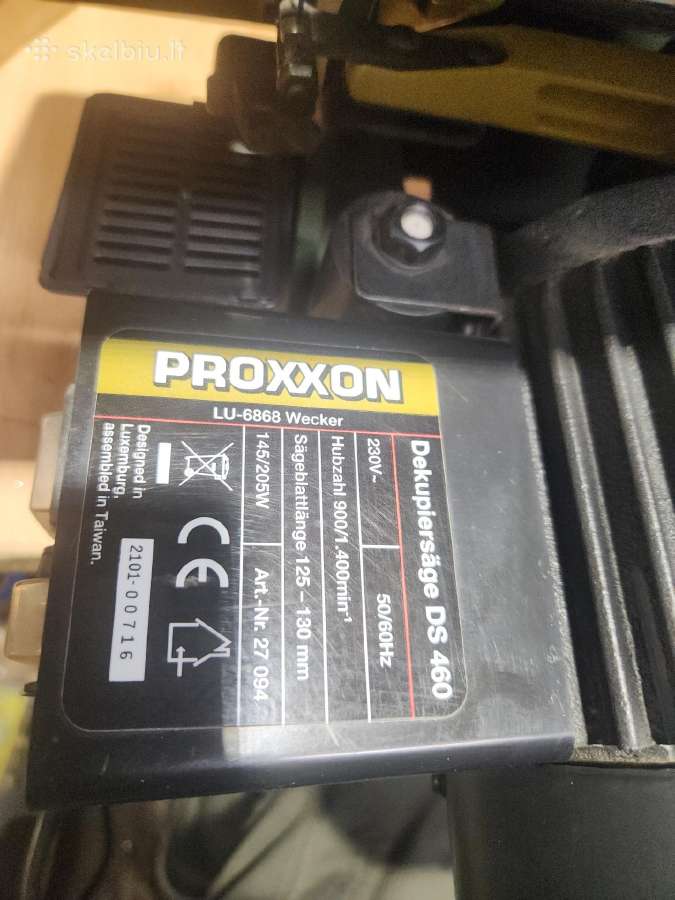 Proxxon Micromot Ds460 siaurapjūklis - nuotraukos Nr. 8