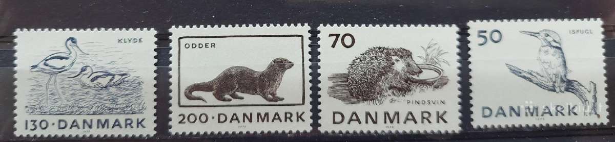 Danija 1975 fauna, švarus, Michel 602-605
