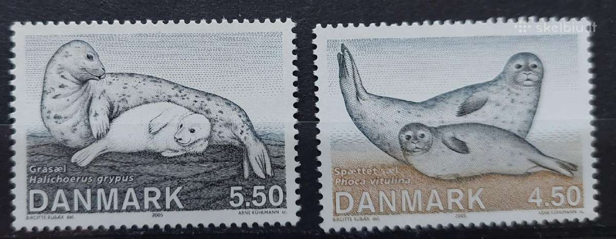 Danija 2005 Ruoniai, švarus, Michel 1417-1418