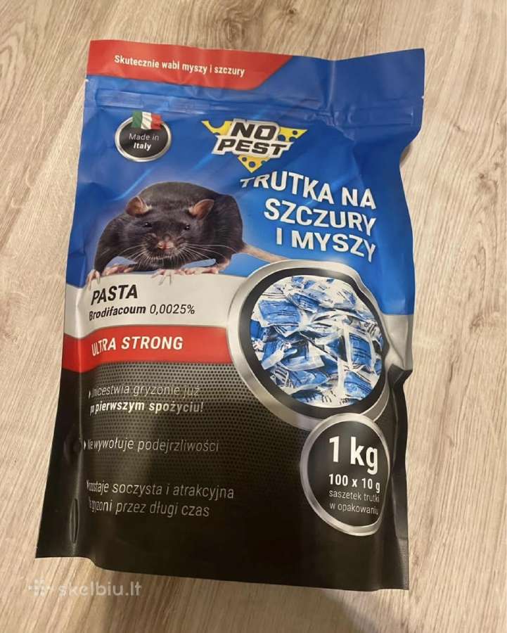 Nuodai pelėms ir žiurkėms No Pest 1 kg