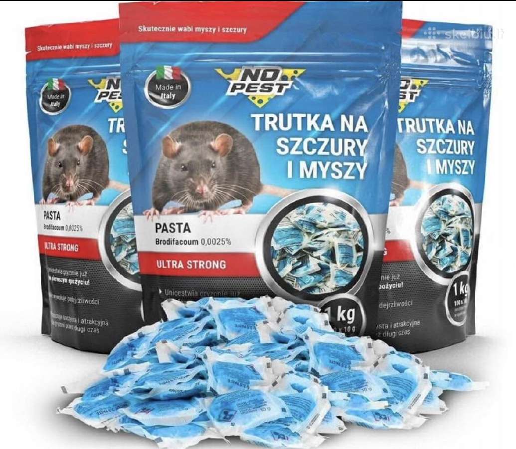 Nuodai pelėms ir žiurkėms No Pest 1 kg - nuotraukos Nr. 2