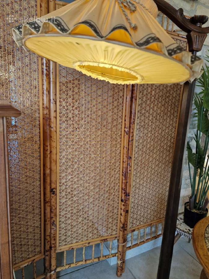 Vintažinis Art Deco riešutmedžio toršeras - nuotraukos Nr. 13