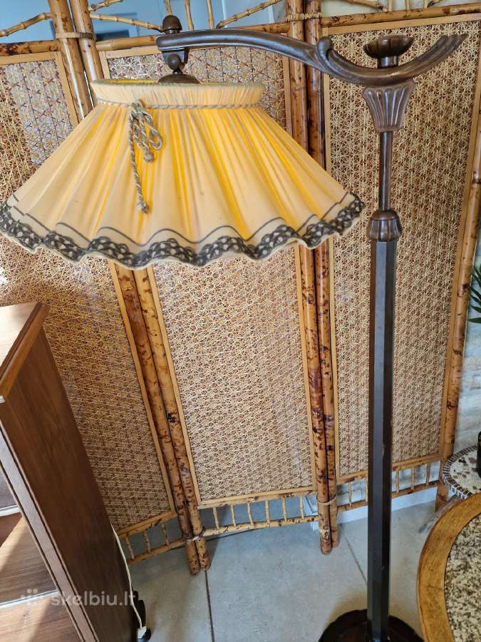 Vintažinis Art Deco riešutmedžio toršeras - nuotraukos Nr. 17