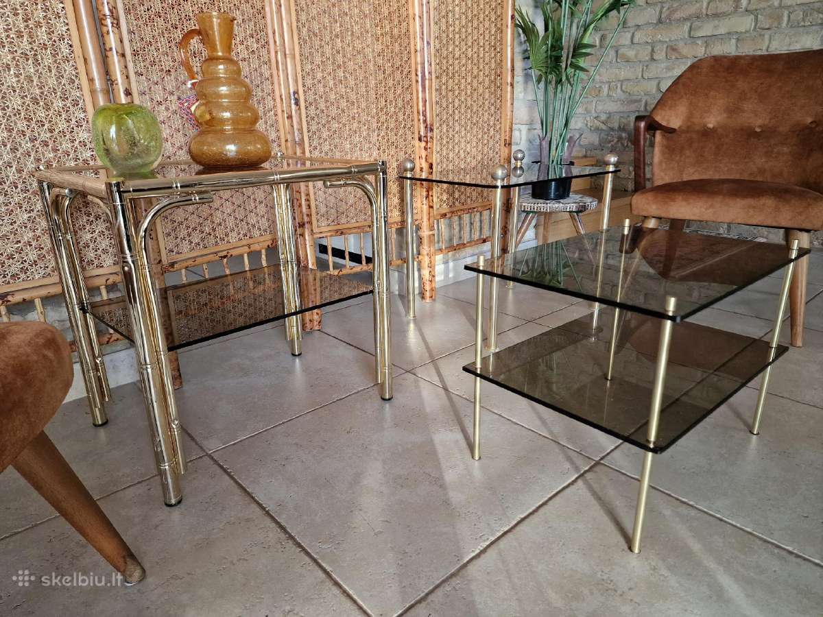 Vintažiniai Bauhaus st. kavos/šoniniai staliukai - nuotraukos Nr. 26