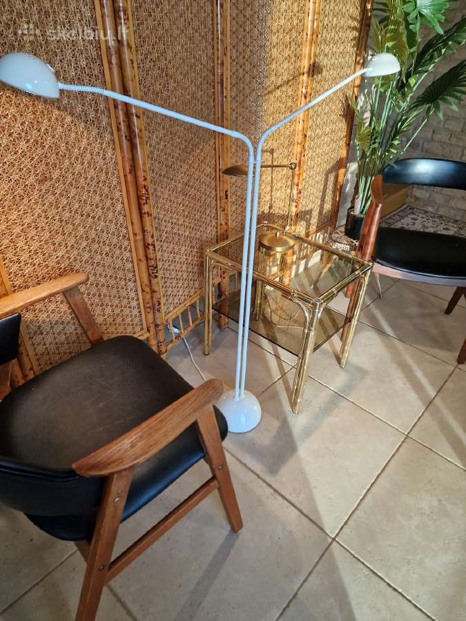Vintažinis mid century dvigalvis toršeras - nuotraukos Nr. 9