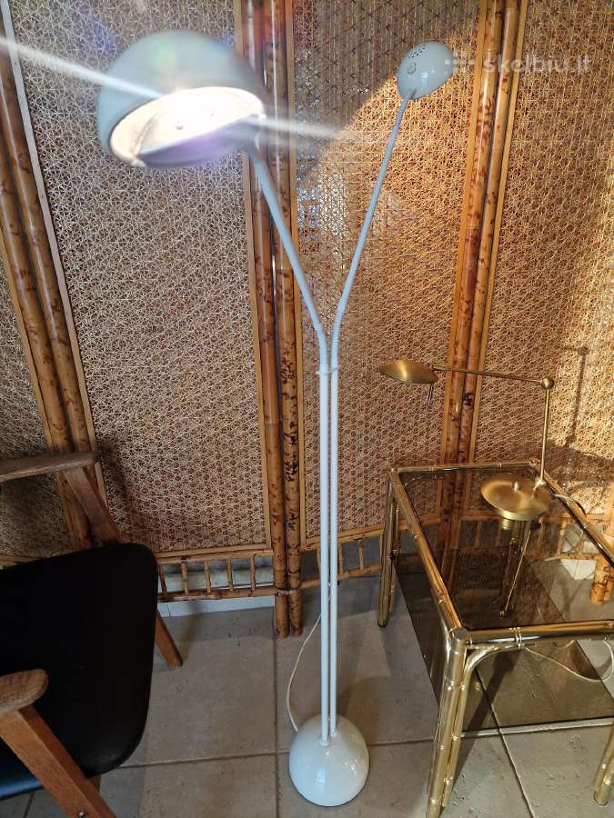 Vintažinis mid century dvigalvis toršeras - nuotraukos Nr. 11