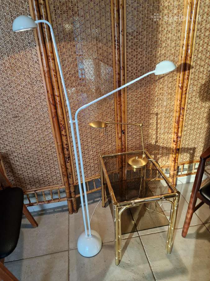 Vintažinis mid century dvigalvis toršeras - nuotraukos Nr. 12