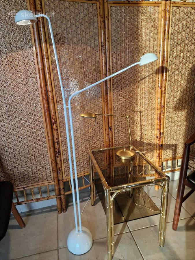 Vintažinis mid century dvigalvis toršeras - nuotraukos Nr. 13