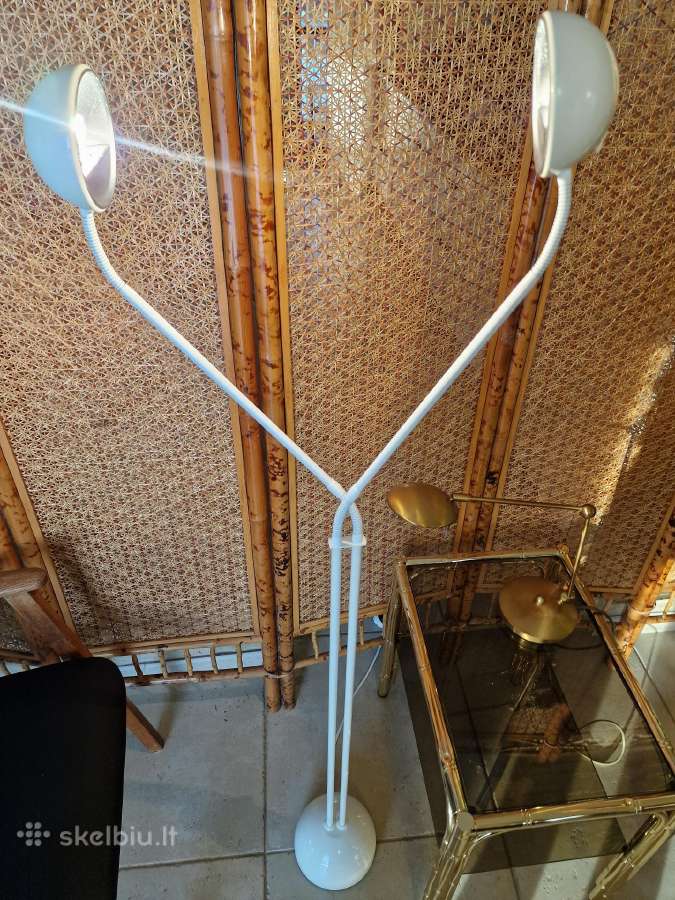 Vintažinis mid century dvigalvis toršeras - nuotraukos Nr. 20
