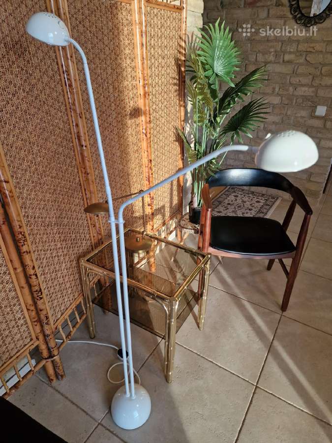 Vintažinis mid century dvigalvis toršeras - nuotraukos Nr. 28