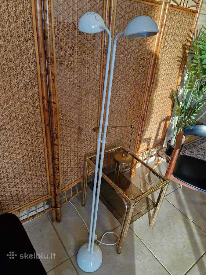 Vintažinis mid century dvigalvis toršeras - nuotraukos Nr. 37