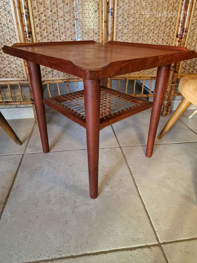 Vintažinis mid century tikmedžio kavos staliukas - nuotraukos Nr. 7