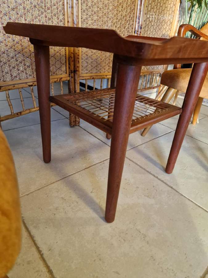 Vintažinis mid century tikmedžio kavos staliukas - nuotraukos Nr. 30