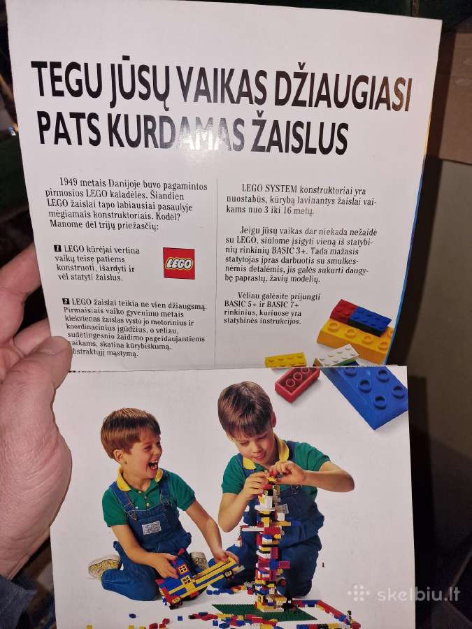 Lego popierinė kolekcija (1987–1998 m.) Vintažinė - nuotraukos Nr. 8
