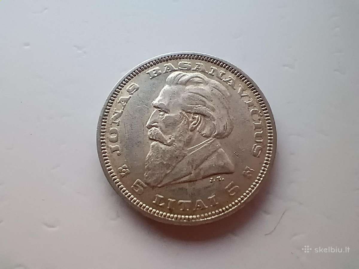 5 Litai, 1936, Basanavičius