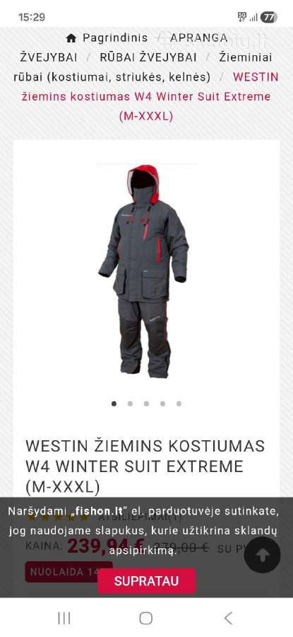 Westin žieminis kostiumas