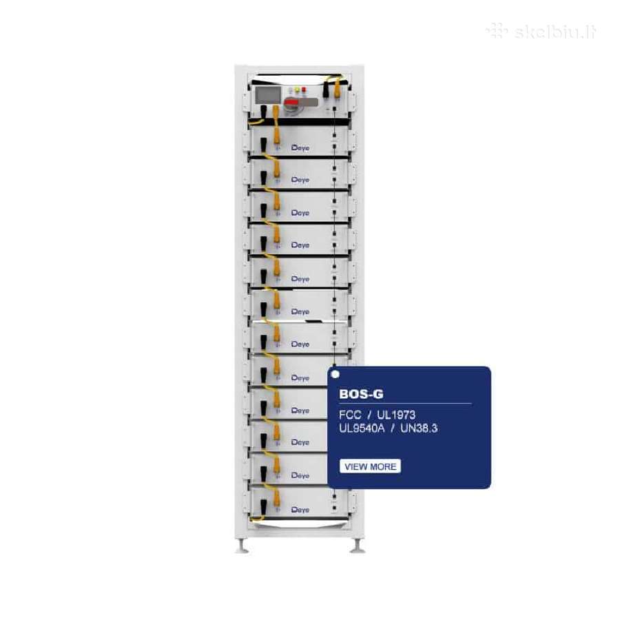 Deye Bos-g 5.12kwh aukšto volt energijos kaupiklis