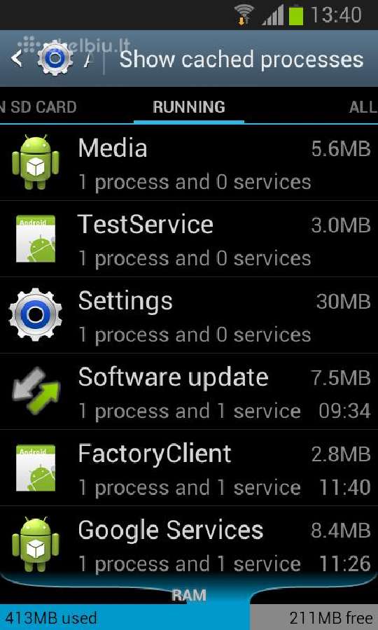 Samsung Galaxy S Advance Gt-i9070p - nuotraukos Nr. 13