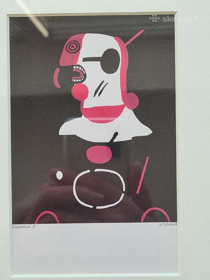 Du paveikslai su M. Vilučio grafikos atvirukais - nuotraukos Nr. 6