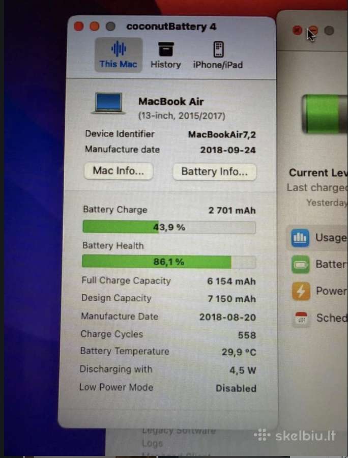 Apple MacBook Air nesiojamas kompiuteris 13"silver - nuotraukos Nr. 4
