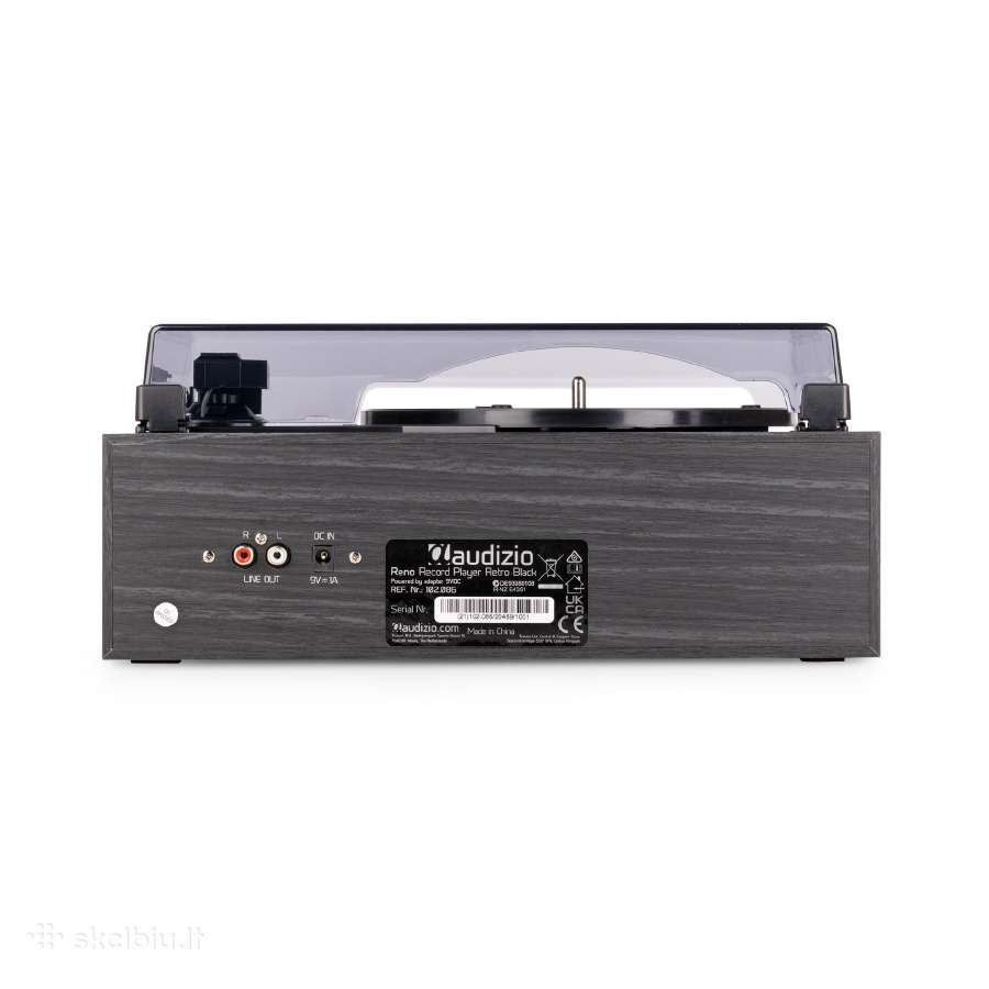 Audizio Reno Retro patefonas, juodas - nuotraukos Nr. 2