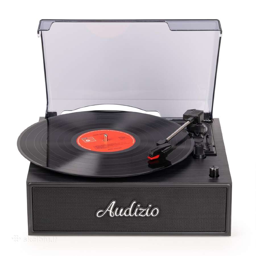 Audizio Reno Retro patefonas, juodas - nuotraukos Nr. 3