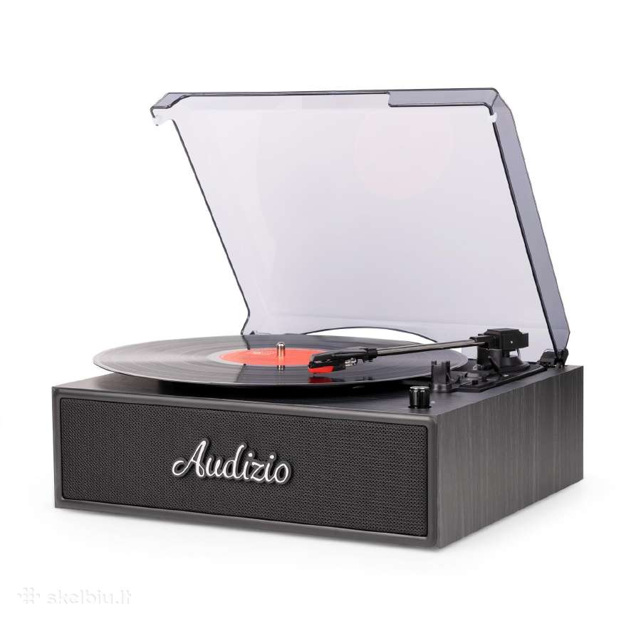 Audizio Reno Retro patefonas, juodas - nuotraukos Nr. 7