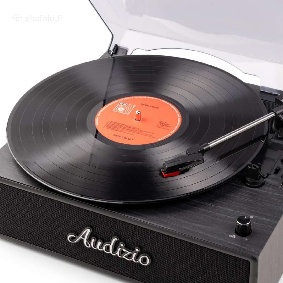 Audizio Reno Retro patefonas, juodas - nuotraukos Nr. 12