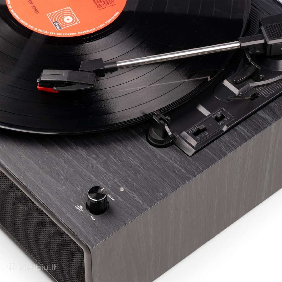 Audizio Reno Retro patefonas, juodas - nuotraukos Nr. 13
