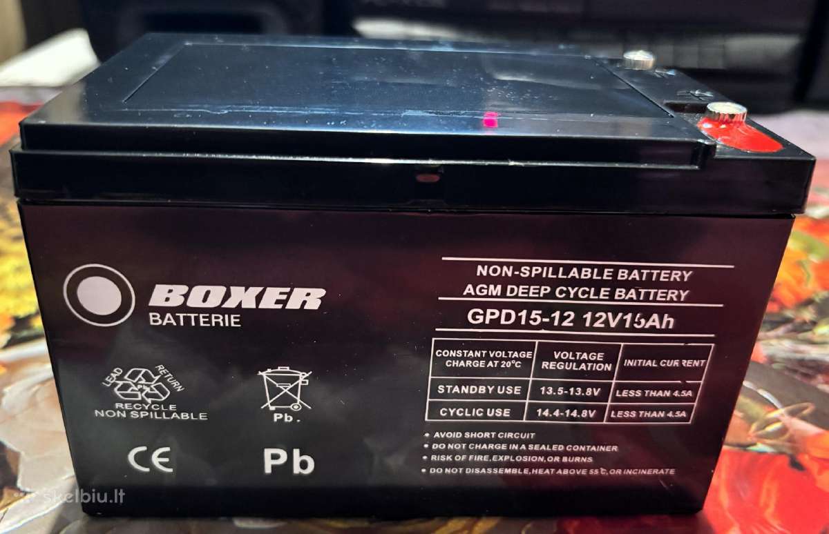Akumuliatorius Gpd 15-12 12 V 15 Ah Agm