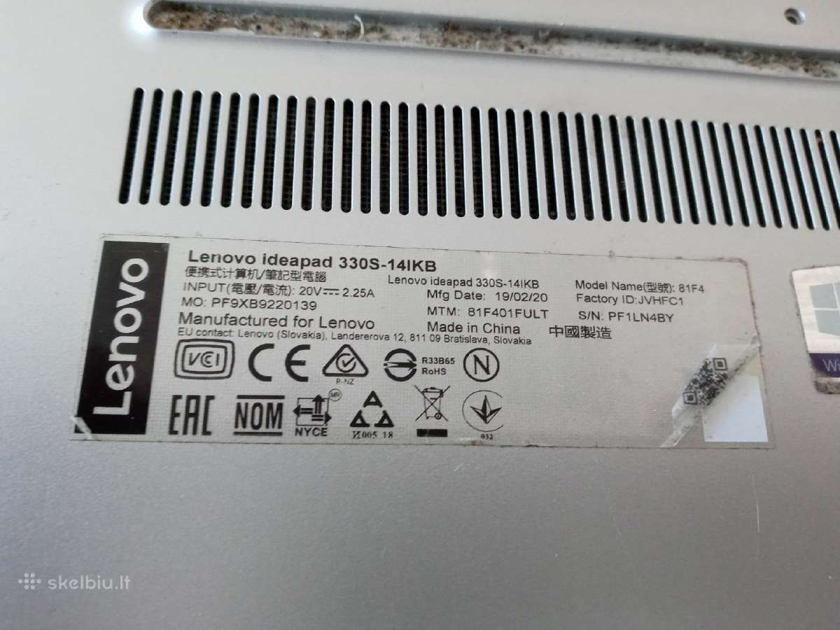 Dell Vostro 5370 Palmrestas - nuotraukos Nr. 6