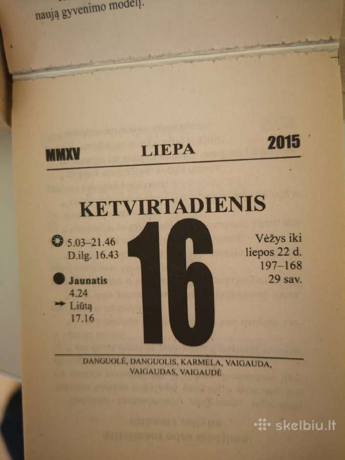 Kalendoriaus lapeliai 2005, 2007, 2009, 2011, 2015 - nuotraukos Nr. 3